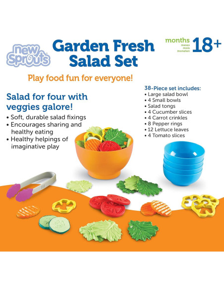 Conjunto de Ensalada Fresca Learning Resources - 38 Piezas