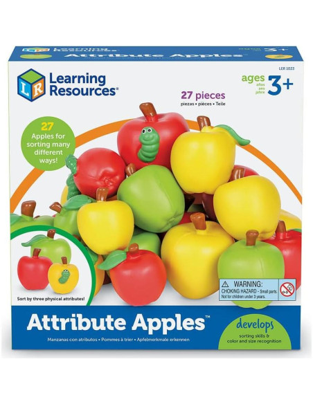 Juguetes de Aprendizaje Recursos de Manzanas 27 Piezas 3+ Juguetes de Aprendizaje Recursos de Manzanas 27 Piezas 3+