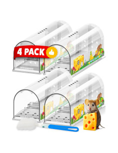 Trampas Humanas para Ratones Motel Mouse - 4 Unidades Reutilizables