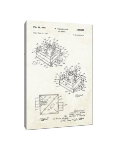 Lienzo enmarcado Rockem Sockem Robots 30x20 cm - Arte de Patentes