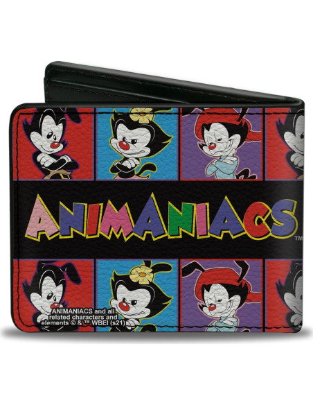 Billetera Bifold Cuero Vegano Buckle-Down Animaniacs