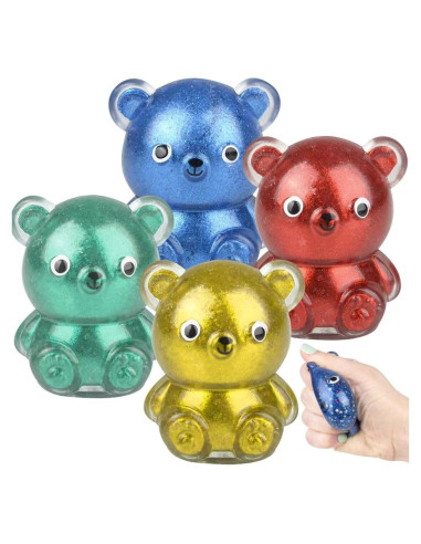 ArtCreativity Juguetes Squishy Oso Gummy - Set de 4 Pcs