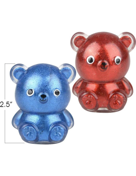 ArtCreativity Juguetes Squishy Oso Gummy - Set de 4 Pcs