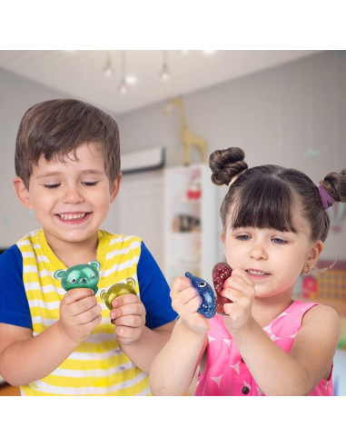 ArtCreativity Juguetes Squishy Oso Gummy - Set de 4 Pcs