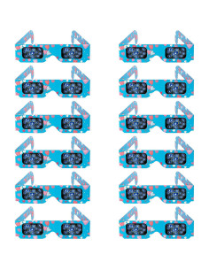 12 Gafas 3D Corazón DAHAKII para Fiestas y Festivales 2