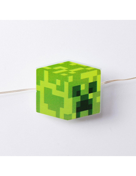 Luces de Cadena LED Minecraft Creeper y TNT 2.4m