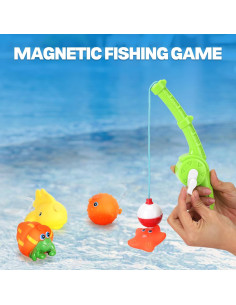 Juego de Pesca Magnético para Baño Liberty Imports - 8 Animales Marinos 2