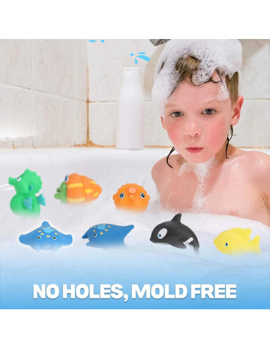 Juego de Pesca Magnético para Baño Liberty Imports - 8 Animales Marinos