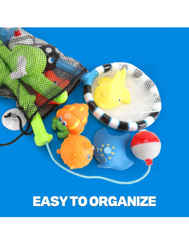 Juego de Pesca Magnético para Baño Liberty Imports - 8 Animales Marinos