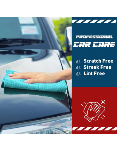 Paquete de 50 Paños de Microfibra TEAWOO 30x30 cm Surtidos