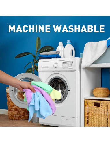 Paquete de 50 Paños de Microfibra TEAWOO 30x30 cm Surtidos