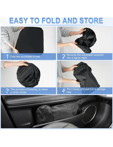 Protector Solar Plegable SINGARO para Parabrisas de Coche
