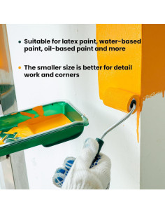 Kit de Rodillos de Pintura de Espuma 10 Pcs 2 Pulgadas 2