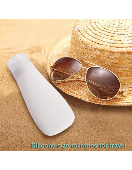 Botellas de Silicona Reutilizables Vonpri 60ml 4pack a Prueba de Fugas