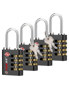 Cerradura TSA Forja TS-431 Doble Apertura 4 Pk Negra