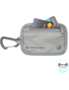 Bolsa de Almacenamiento Antirrobo RFID Travelon Gris 12.7x8.9cm 2