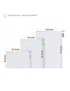 Conjunto de 9 Bolsas Reutilizables purifyou - Malla Lavable 2