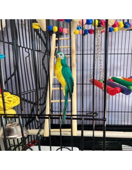 Escalera de Madera para Aves LWINGFLYER - 4 Piezas 25.4 cm