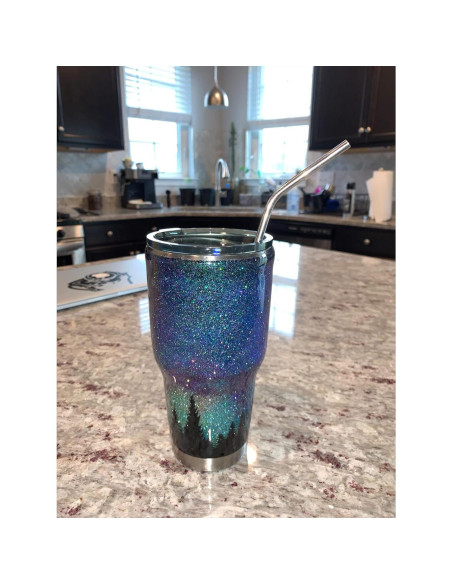 Juego de 4 Pajitas de Metal Reutilizables CAMDEA con Estuche