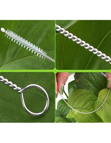 Popotes de Acero Inoxidable Reutilizables Acerich - 6 Pcs con Cepillo