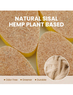 Recargas de Cepillo de Platos HELIME 12 Unidades Sisal Natural 2