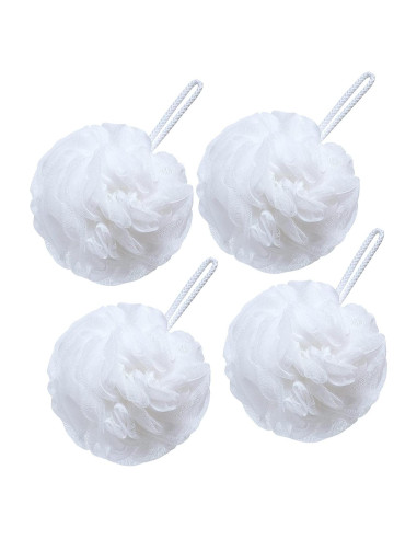 Esponja de Baño Lufa Grande VANZAVANZU Set de 4 Blancas 80g