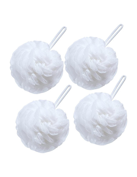 Esponja de Baño Lufa Grande VANZAVANZU Set de 4 Blancas 80g Esponja de Baño Lufa Grande VANZAVANZU Set de 4 Blancas 80g