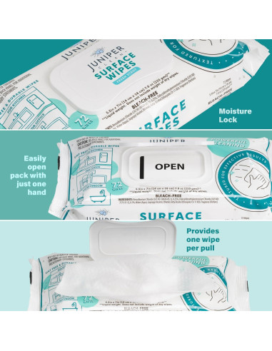 Toallitas de Limpieza Multiusos Juniper CLEAN 432 Unidades