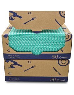 Paños de limpieza reutilizables Atitifope 100 unidades 30x40cm 2