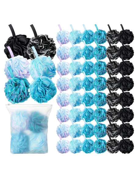 Paquete de 48 Esponjas de Baño Shellwei 50g Exfoliantes