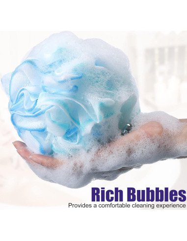 Paquete de 48 Esponjas de Baño Shellwei 50g Exfoliantes