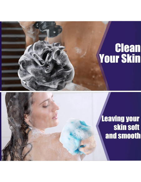 Paquete de 48 Esponjas de Baño Shellwei 50g Exfoliantes