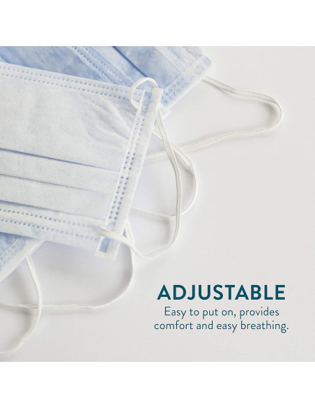 Paquete de 50 Mascarillas Desechables Alta 3 Capas Ajustables