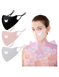 Mascarilla Lavable BBN Mariposa - Paquete de 3, Protección UV