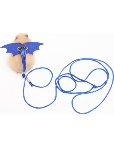 Arnés y Correa Ajustable para Hámsters y Reptiles Rosa