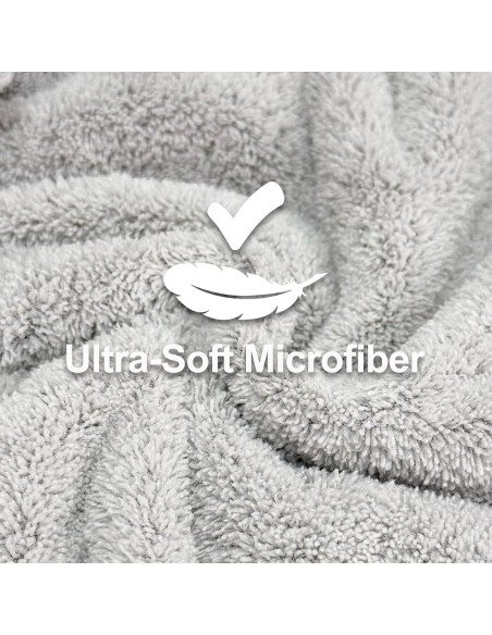 Toalla de Microfibra Jseng 3 Piezas Secado Rápido para Cabello