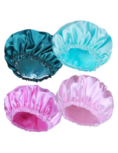 Gorros de Ducha Reutilizables CHFONG 4 PCS Impermeables