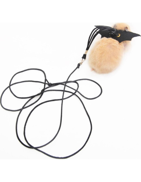 Arnés y Correa Ajustable para Hámsters y Reptiles Rosa