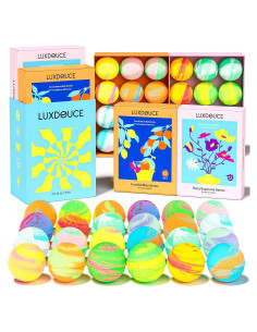 Juego de Bombas de Baño LUXDOUCE - 24 Aromas Naturales