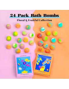 Juego de Bombas de Baño LUXDOUCE - 24 Aromas Naturales 2