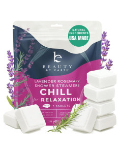Bombas de Vapor para Ducha Beauty by Earth - Lavanda - 7 Unidades