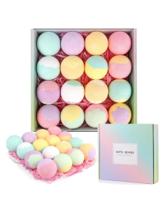 Set de 16 Bombas de Baño Orgánicas HESORIX - Relajantes y Naturales