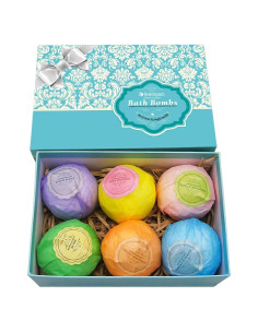 Juego de 6 Bombas de Baño Bellisso - 116g Cada Una con Aceites Esenciales