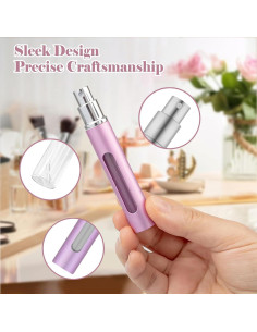 YOCASII 4 Piezas Atomizador de Perfume Reutilizable 8ml 2