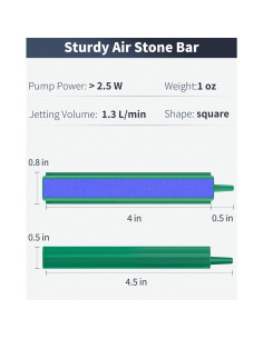 Pawfly Barra de Aire para Acuario 10 cm - Difusor de Oxígeno 2