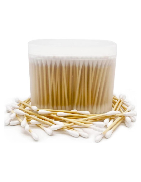 Bastones de Algodón Biodegradables 900pcs Bambú El Futuro es Bambú