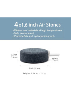 Piedra de aire Wenshall 40mm para acuario y hidroponía 2