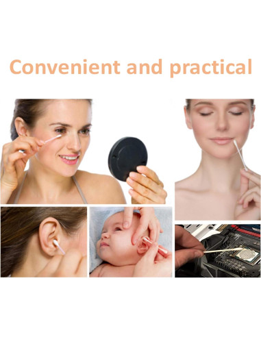 Bastones de Algodón Biodegradables 900pcs Bambú El Futuro es Bambú