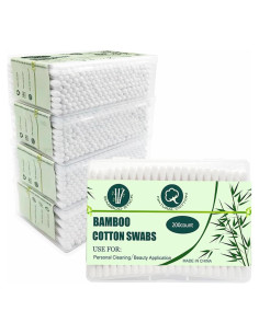 Bastoncillos de Algodón de Bambú SUIZWMOU 1000 Piezas