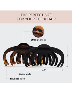 Pinzas de Garra de Pulpo Kitsch - 2 Piezas para Cabello Grueso 2